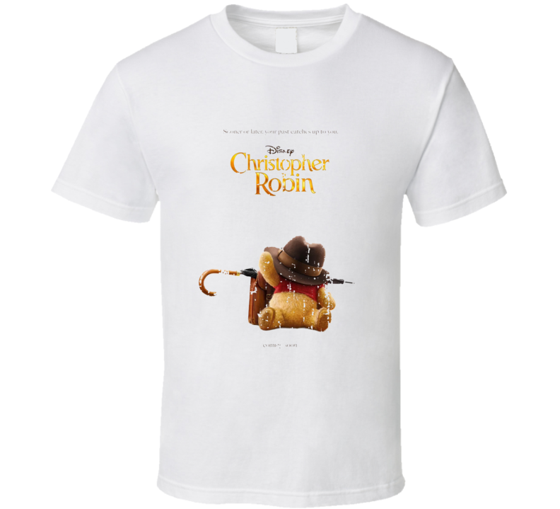 Christopher Robin 2018 Movie Poster Worn Look T Shirt Christopher Robin 2018 Movie Poster Worn Look T Shirt
