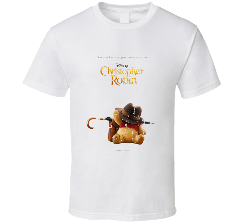 Christopher Robin 2018 Movie Poster Worn Look T Shirt