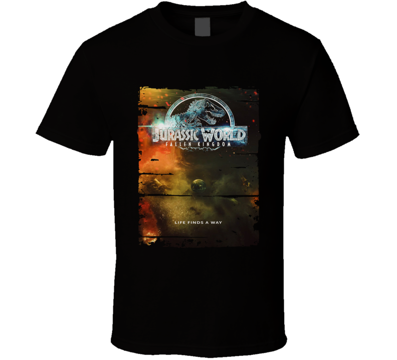 Jurassic World Fallen Kingdom 2018 Movie Poster T Shirt