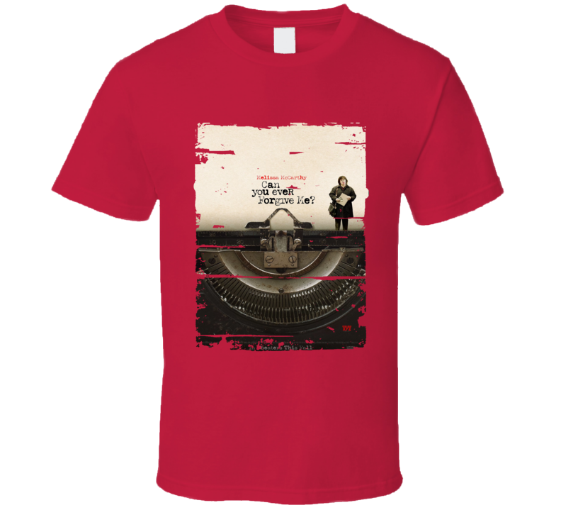 Can You Ever Forgive Me 2018 Movie Poster Worn Look T Shirt Can You Ever Forgive Me 2018 Movie Poster Worn Look T Shirt