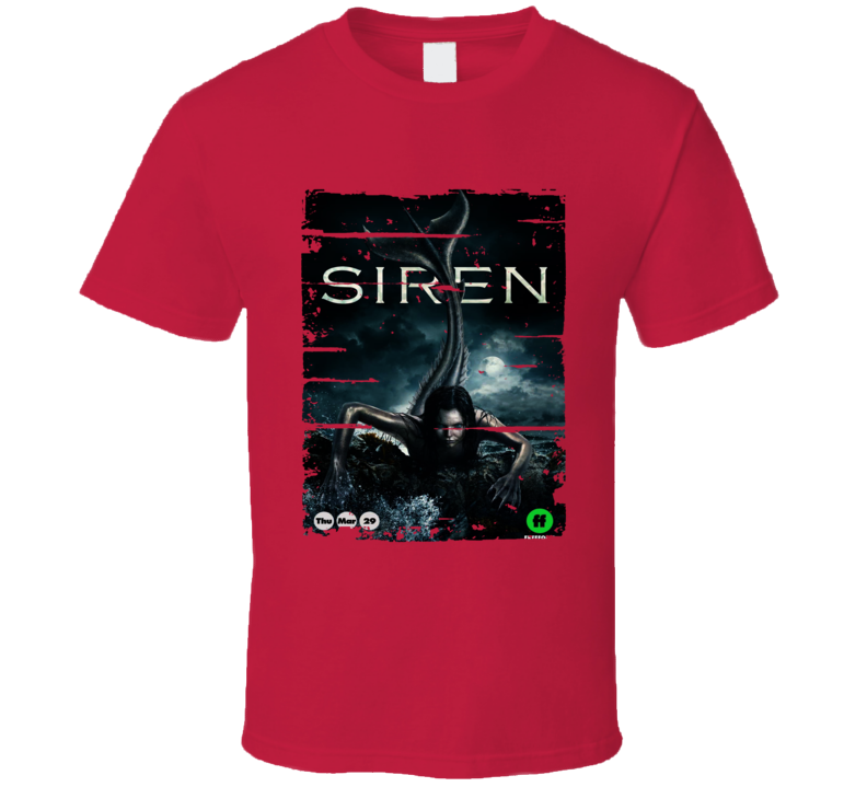 Siren Tv Show Poster Worn Look T Shirt Siren Tv Show Poster Worn Look T Shirt