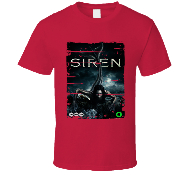 Siren Tv Show Poster Worn Look T Shirt