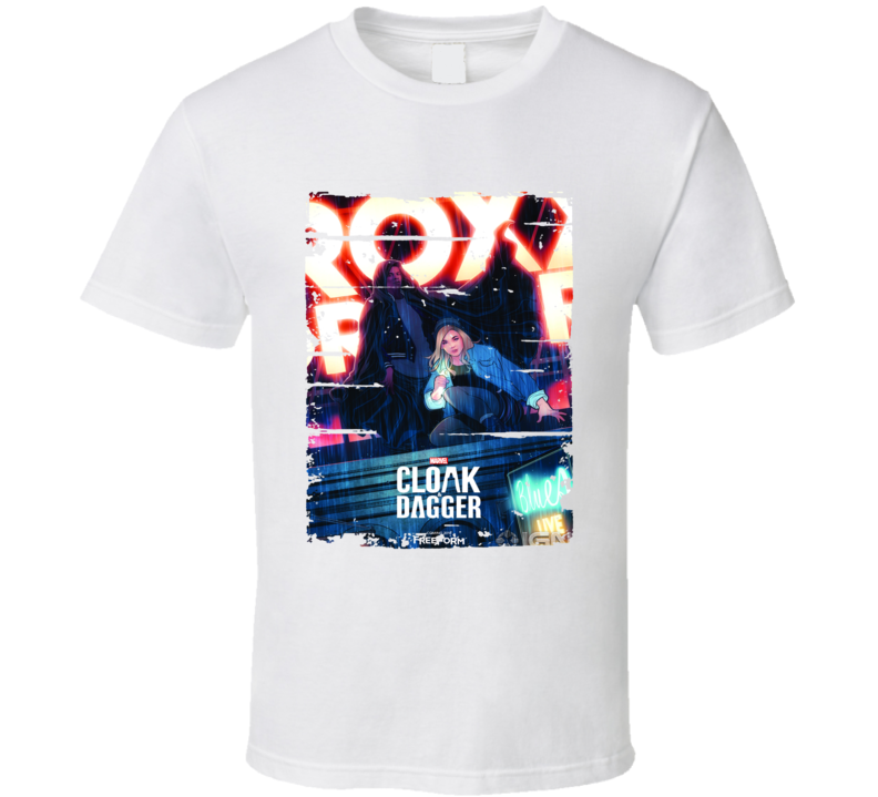 Cloak Dagger Tv Show Poster Worn Look Series T Shirt Cloak Dagger Tv Show Poster Worn Look Series T Shirt