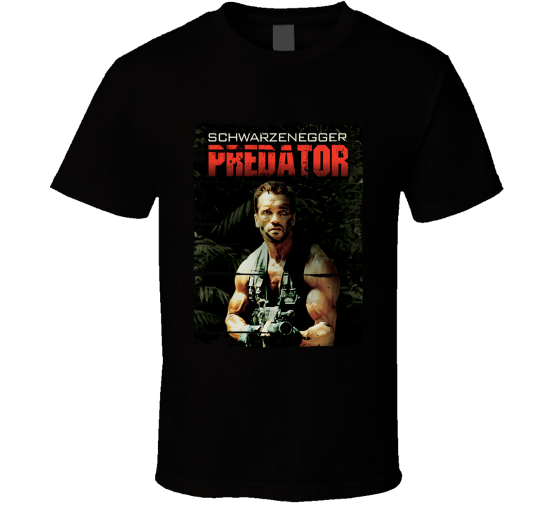 Predator Arnold Schwarzenegger Action Movie Worn Look Cool T Shirt Predator Arnold Schwarzenegger Action Movie Worn Look Cool T Shirt