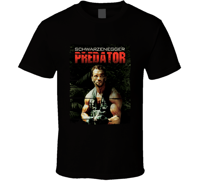 Predator Arnold Schwarzenegger Action Movie Worn Look Cool T Shirt