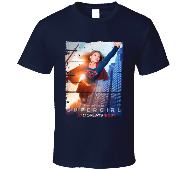 Supergirl Season 1 Tv Show Worn Look Science Fiction Series T Shirt