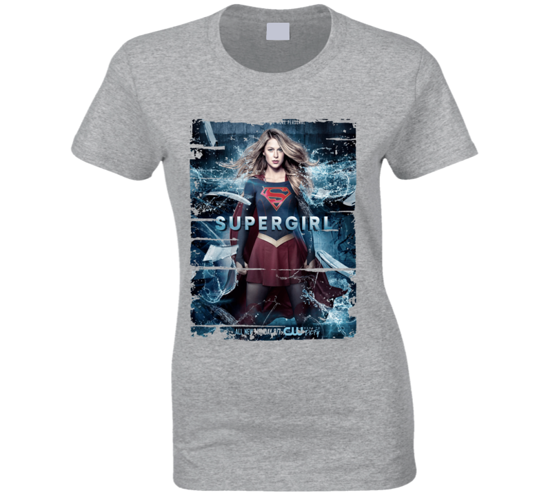 Supergirl Season 2 Tv Show Worn Look Science Fiction Cool T Shirt