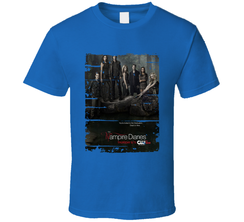 The Vampire Diaries Season 4 Tv Show Worn Look Drama Series T Shirt The Vampire Diaries Season 4 Tv Show Worn Look Drama Series T Shirt
