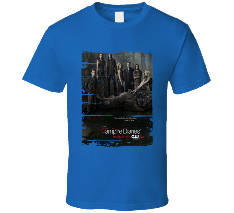 The Vampire Diaries Season 4 Tv Show Worn Look Drama Series T Shirt