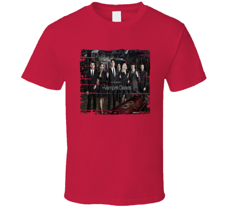 The Vampire Diaries Season 8 Tv Show Worn Look Drama Series T Shirt