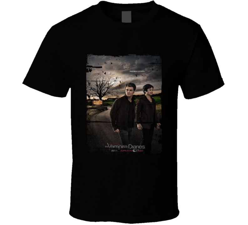 The Vampire Diaries Season 7 Tv Show Worn Look Drama Series T Shirt