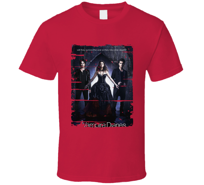 The Vampire Diaries Season 1 Tv Show Worn Look Drama Series T Shirt The Vampire Diaries Season 1 Tv Show Worn Look Drama Series T Shirt