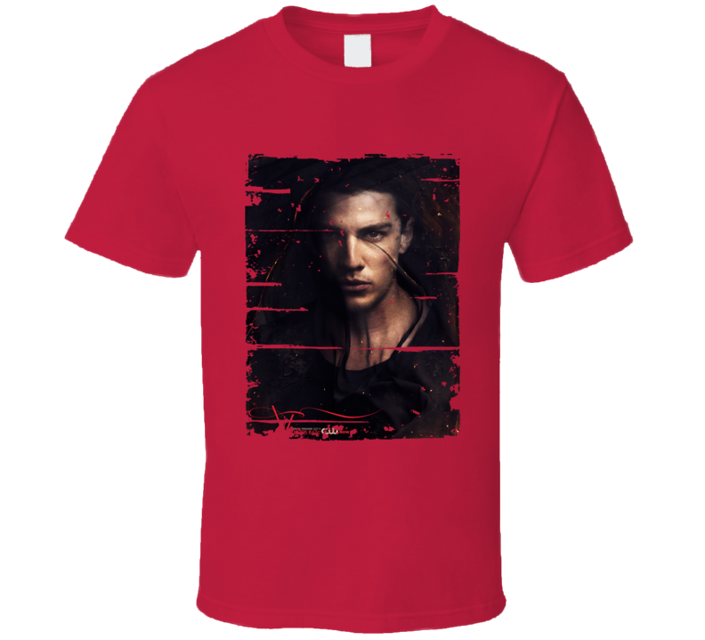 Tyler Lockwod Vampire Diaries Tv Show Worn Look Drama Series T Shirt Tyler Lockwod Vampire Diaries Tv Show Worn Look Drama Series T Shirt