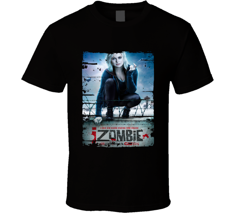 Izombie Horror Tv Show Worn Look Drama Series Cool T Shirt Izombie Horror Tv Show Worn Look Drama Series Cool T Shirt