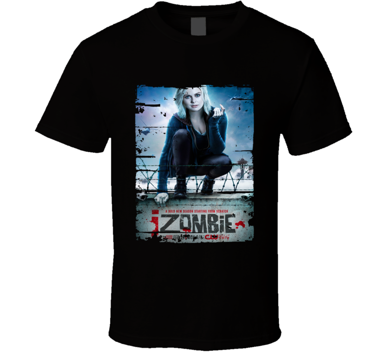 Izombie Horror Tv Show Worn Look Drama Series Cool T Shirt