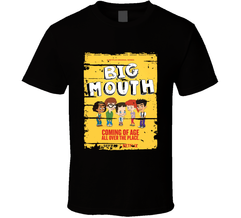 Big Mouth Worn Look Tv Show Cool Series T Shirt