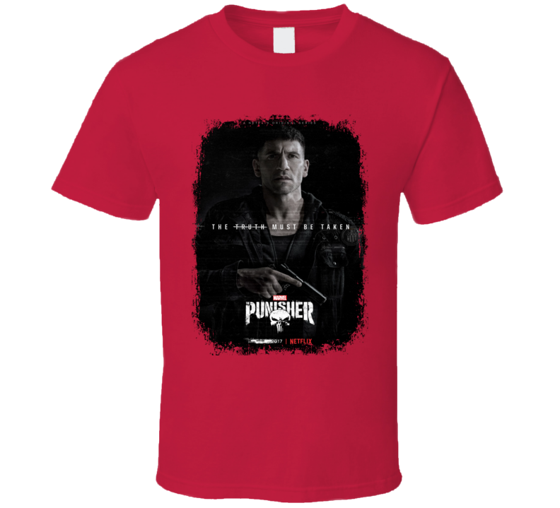 The Punisher Worn Look Tv Show Cool Series T Shirt