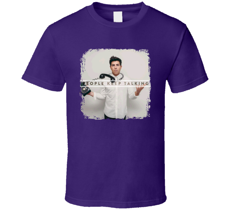 Hoodie Allen And Ed Sheeran People Keep Talking Worn Look T Shirt Hoodie Allen And Ed Sheeran People Keep Talking Worn Look T Shirt