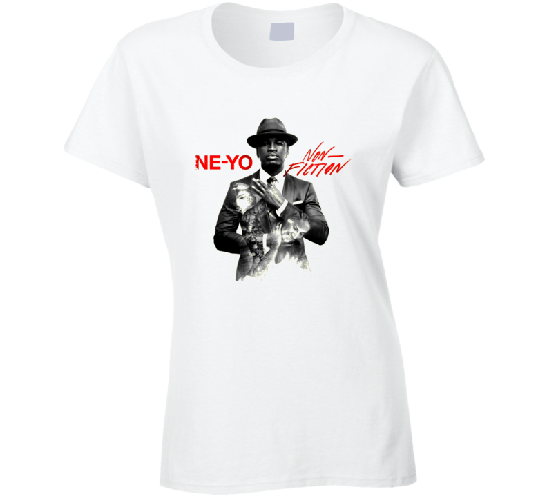 Ne Yo Featuring Juicy J Non Fiction Worn Look Album Cover T Shirt Ne Yo Featuring Juicy J Non Fiction Worn Look Album Cover T Shirt