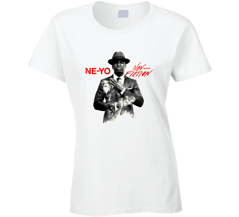 Ne Yo Featuring Juicy J Non Fiction Worn Look Album Cover T Shirt