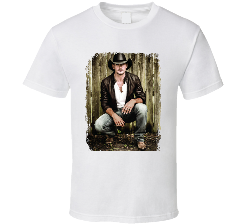 Tim Mcgraw Sundown Heaven Town Worn Look Album Cover T Shirt Tim Mcgraw Sundown Heaven Town Worn Look Album Cover T Shirt