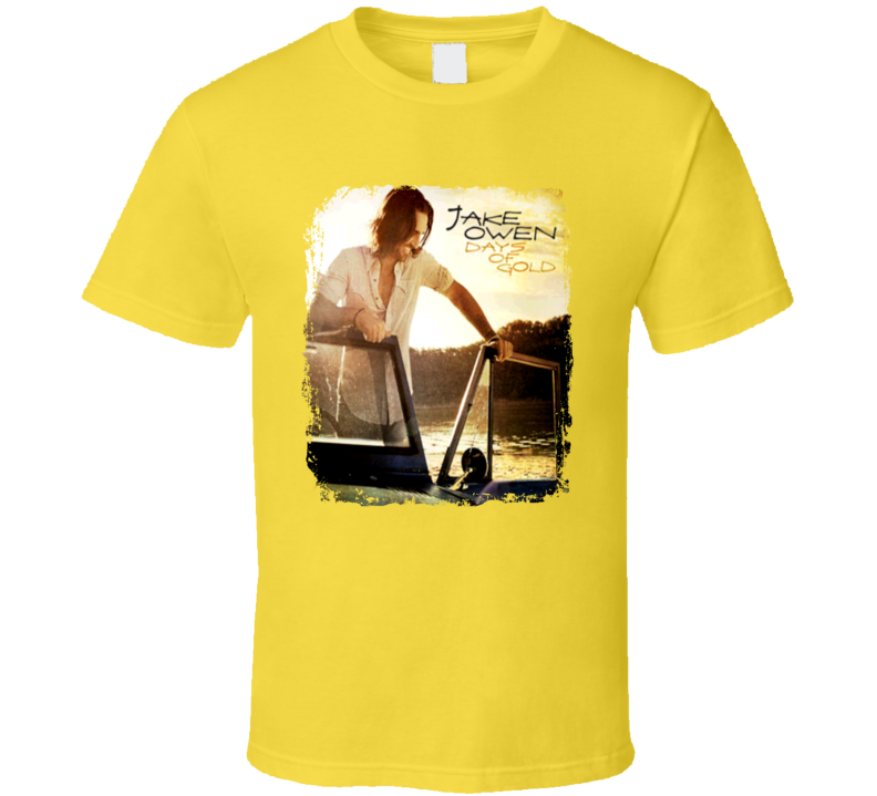 Jake Owen Days Of Gold Worn Look Album Cover T Shirt Jake Owen Days Of Gold Worn Look Album Cover T Shirt