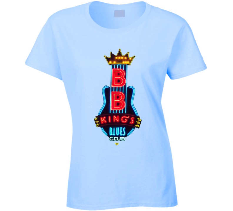 B.B. King's Blues Club Memphis Neon Sign Ladies T Shirt