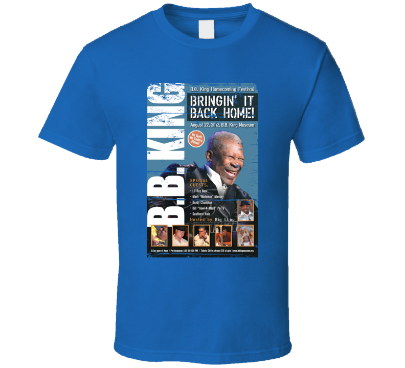 Annual B.B. King Homecoming Festival Mississippi Aged Look T Shirt Annual B.B. King Homecoming Festival Mississippi Aged Look T Shirt