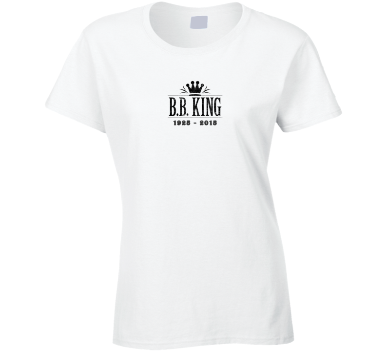 B.B. King of Blues Memorial Tribute Aged Look Ladies T Shirt B.B. King of Blues Memorial Tribute Aged Look Ladies T Shirt