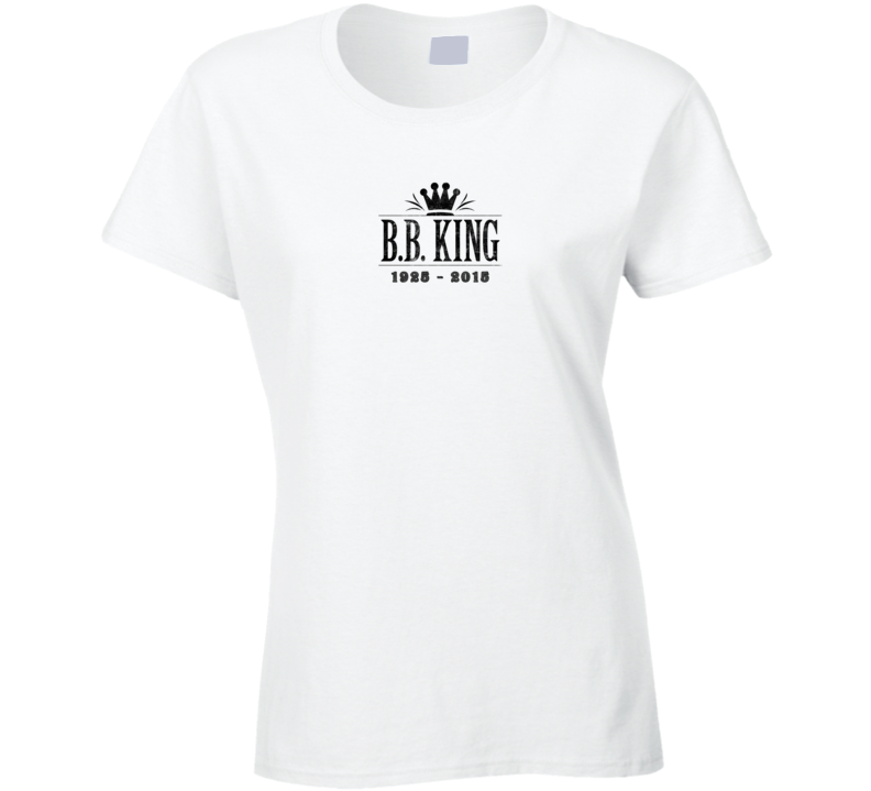 B.B. King of Blues Memorial Tribute Aged Look Ladies T Shirt