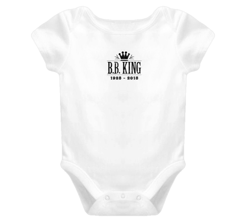 B.B. King of Blues Memorial Tribute Aged Look Baby One Piece Onesie Baby One Piece B.B. King of Blues Memorial Tribute Aged Look Baby One Piece Onesie Baby One Piece