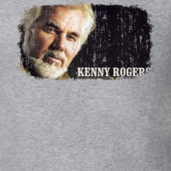 Kenny Rogers Great Country Music Cool Artist Worn Look T Shirt 20738098