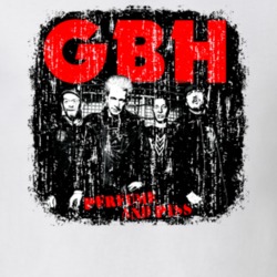 G.B.H Punk Rock Band Cool Worn Look Music T Shirt 20862332