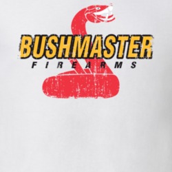 Bushmaster Firearm Hunter Rifle Fathers Day Worn Look Cool Gun T Shirt 21199846
