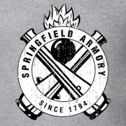 Springfield Firearm Hunter Fathers Day Worn Look Cool Gun T Shirt 21737586