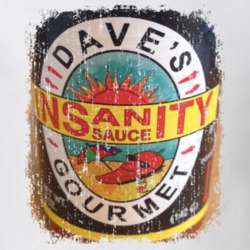 Dave's Gourmet Costa Rica Hot Sauce Lover Worn Look Cool T Shirt 21797623
