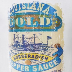 Louisiana Gold Horseradish US Hot Sauce Lover Worn Look Cool T Shirt 21799788