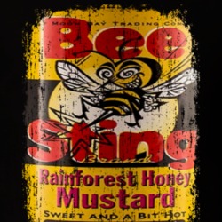 Bee Sting Honey Mustard Costa Rica Hot Sauce Lover Worn Look T Shirt 21800215