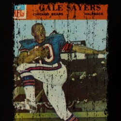 1966 Philadelphia Sayers Vintage Football Card Worn Look T Shirt 22918778