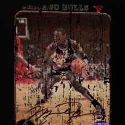 1985 Michael Jordan Vintage Basketball Trading Card Worn Look T Shirt 22979902