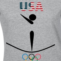 Team USA Gymnastics Champion Rio 2016 Olympic Athlete Ladies T Shirt 23193948