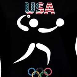 Team USA Softball Champion Rio 2016 Olympics Athlete Ladies T Shirt 23277600