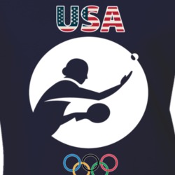 Team USA Table Tennis Champion Rio 2016 Olympic Athlete Ladies T Shirt 23304406