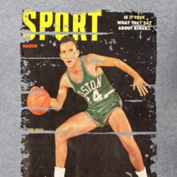 Bob Cousy Basketball Celebrity Tribute Poster Worn Look Sports T Shirt 24626414