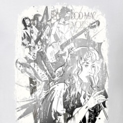 Fleetwood Mac Rock Music Celebrity Tribute Poster Worn Look T Shirt 24648187