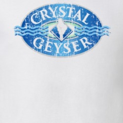 Crystal Geyser Water Mineral Drink Worn Look Cool Beverage T Shirt 25226623
