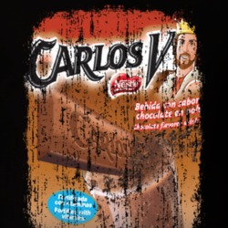 Carlos V Chocolate Mexican Cuisine Cool Spicy Food Worn Look T Shirt 25246583