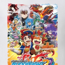Future Card Buddyfight Triple D Anime Battle Card Worn Look T Shirt 26059321