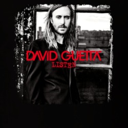 David Guetta Featuring Sam Martin Listen Worn Look Album Cover T Shirt 8586601