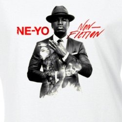 Ne Yo Featuring Juicy J Non Fiction Worn Look Album Cover T Shirt 8587681